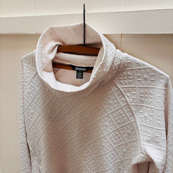 Sherpa Adventure Gear Tops - Sherpa Adventure Gear Nyano Quilted Cowl Neck Pullover Sweatshirt - Ivory M